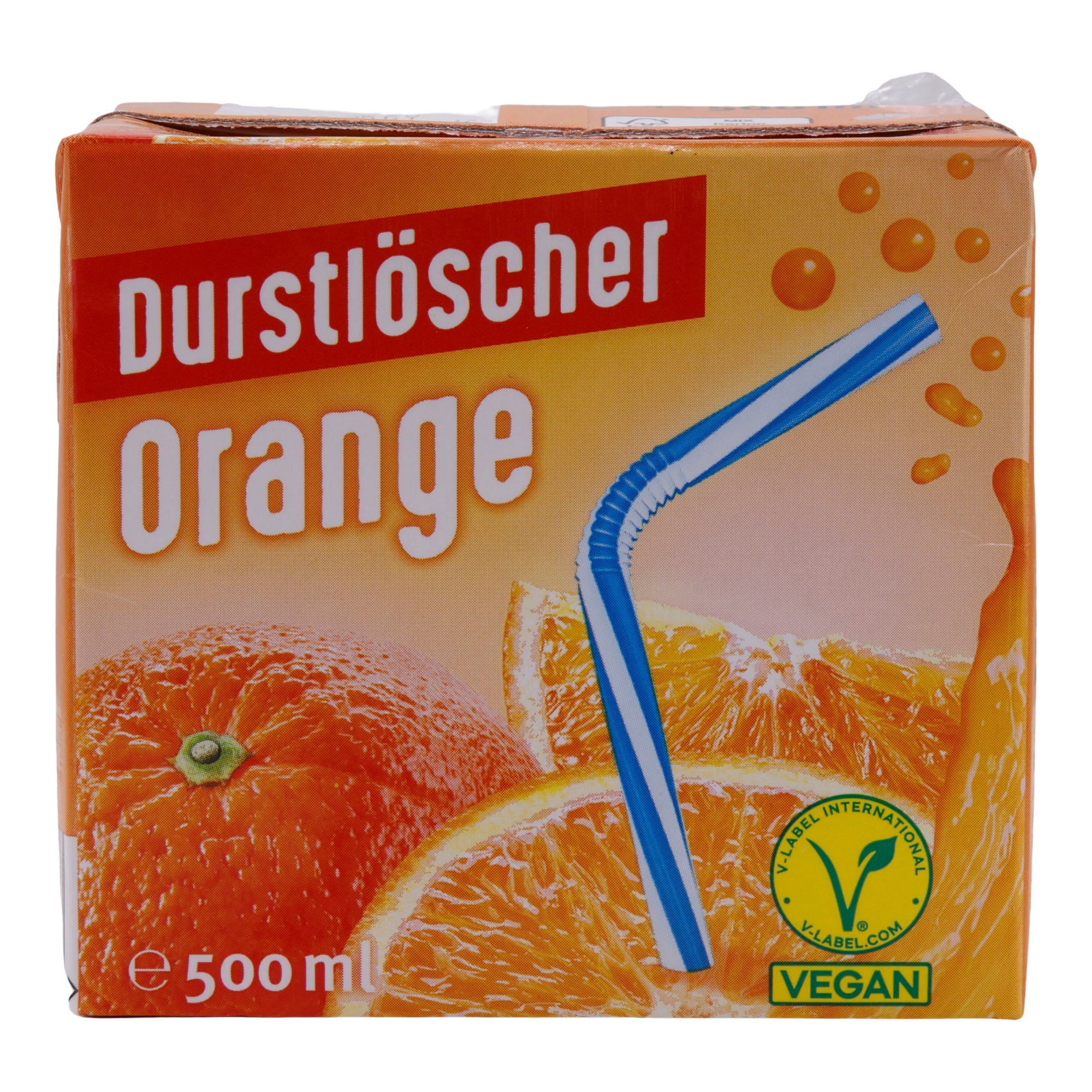 Erfrischungsgetränk Durstlöscher | Orange | Mit Orangensaft, Vegan | 500 ml DURSTLÖSCHER